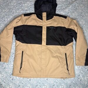 Columbia Mens Size XXL Hikebound Insulated Jacket Black Delta Brown Omni Heat